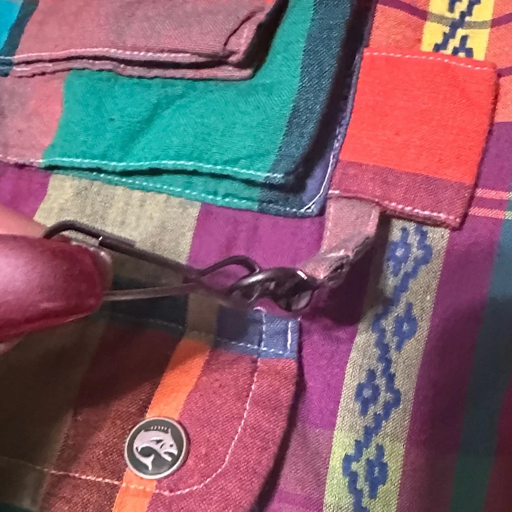 POLO RALPH LAUREN 

MADRAS LONG SLEEVE 
Colorful Plaid Button-Up Shirt - Picture 14 of 17